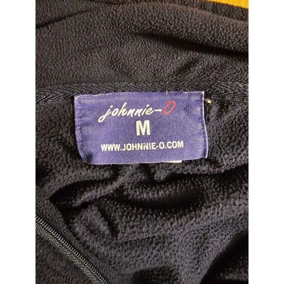 Johnnie O Pullover Mens Medium Blue Long Sleeve 1/4 Zip Mock Neck Golf Outdoor - Picture 8 of 9